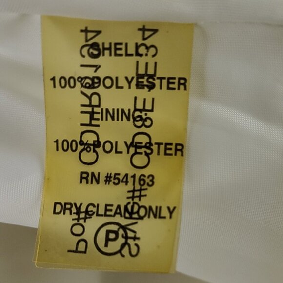 Calvin Klein Ivory Satin Sequin Strap Ruched Bodice Cross Back Maxi Dress M (EST - Picture 13 of 13